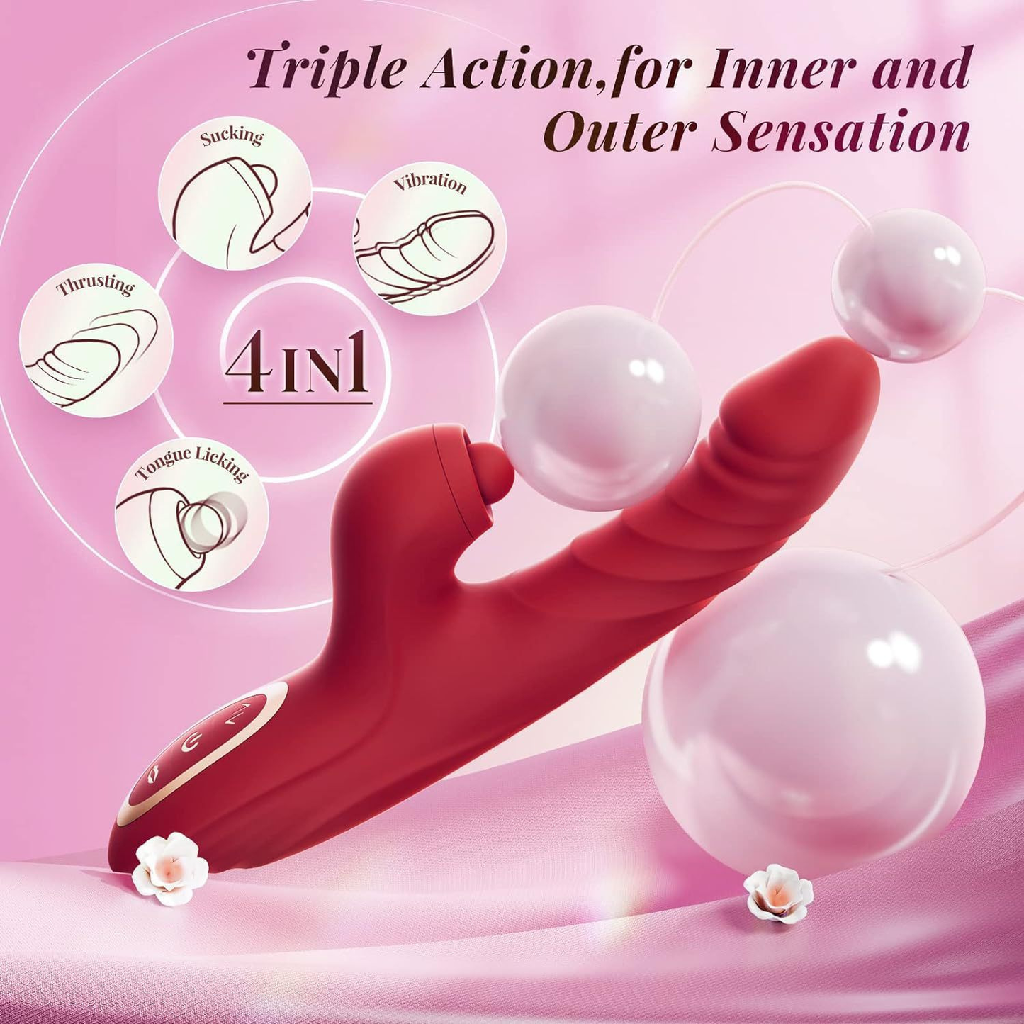Tessy throbbing and thrusting Gspot Rabbit Vibrator