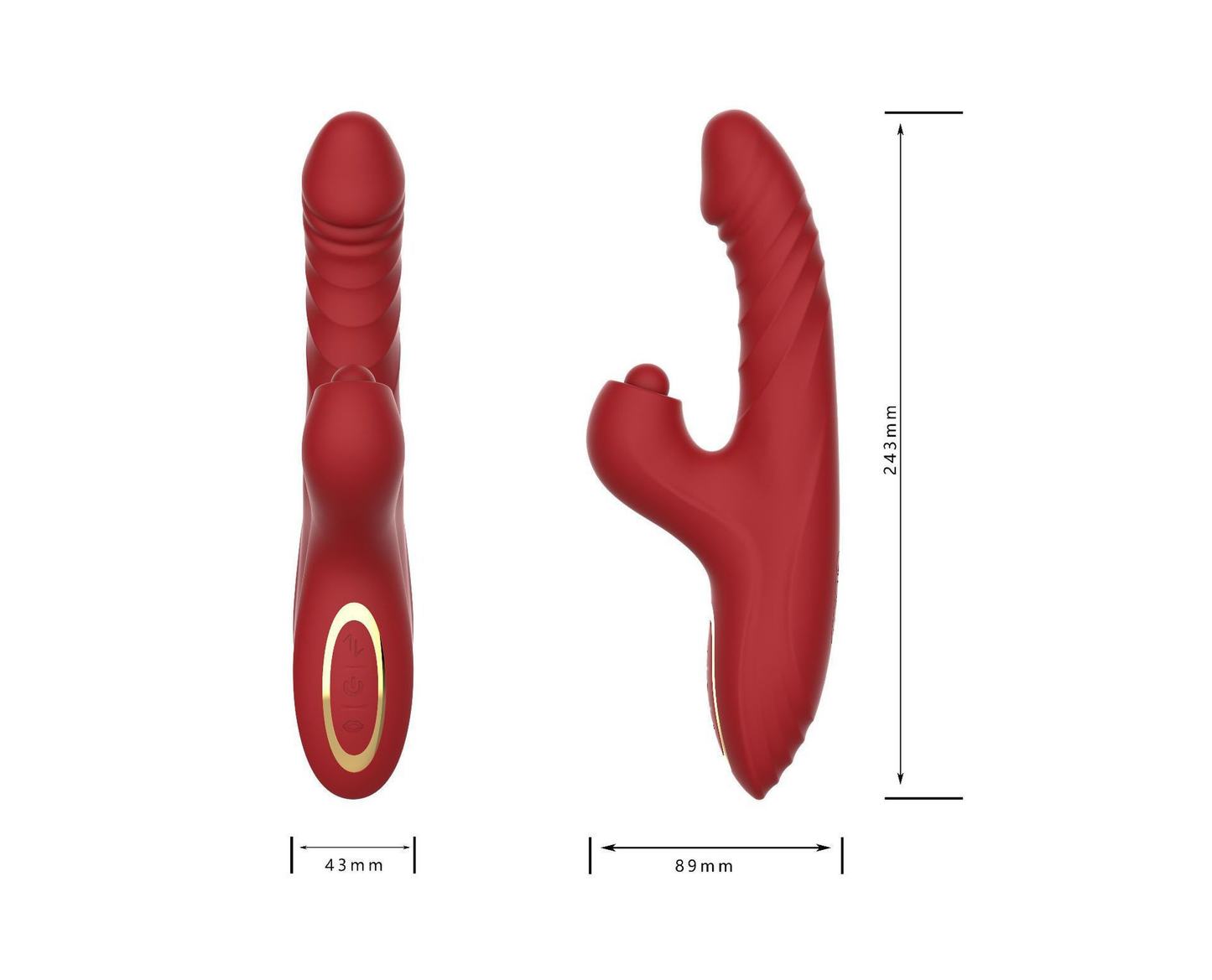 Tessy throbbing and thrusting Gspot Rabbit Vibrator