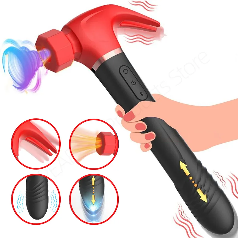 Hammer thrusting vibrator