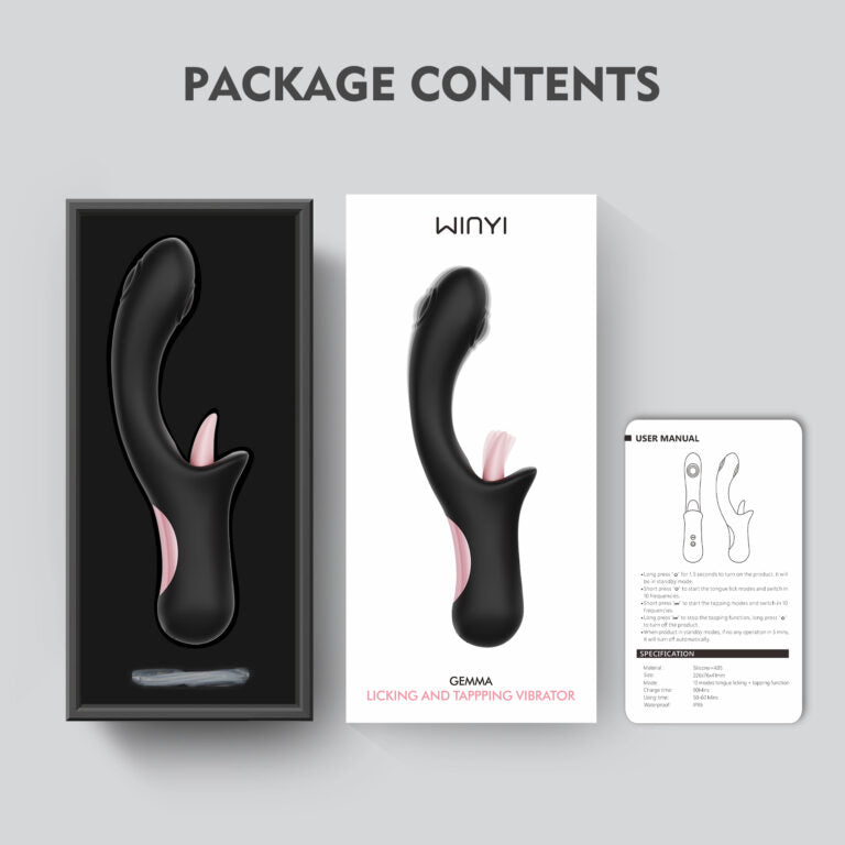 Gemma Licking 3 in 1 g spot vibrator