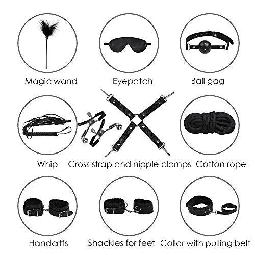 BDSM sexy bondage kit 12 pieces