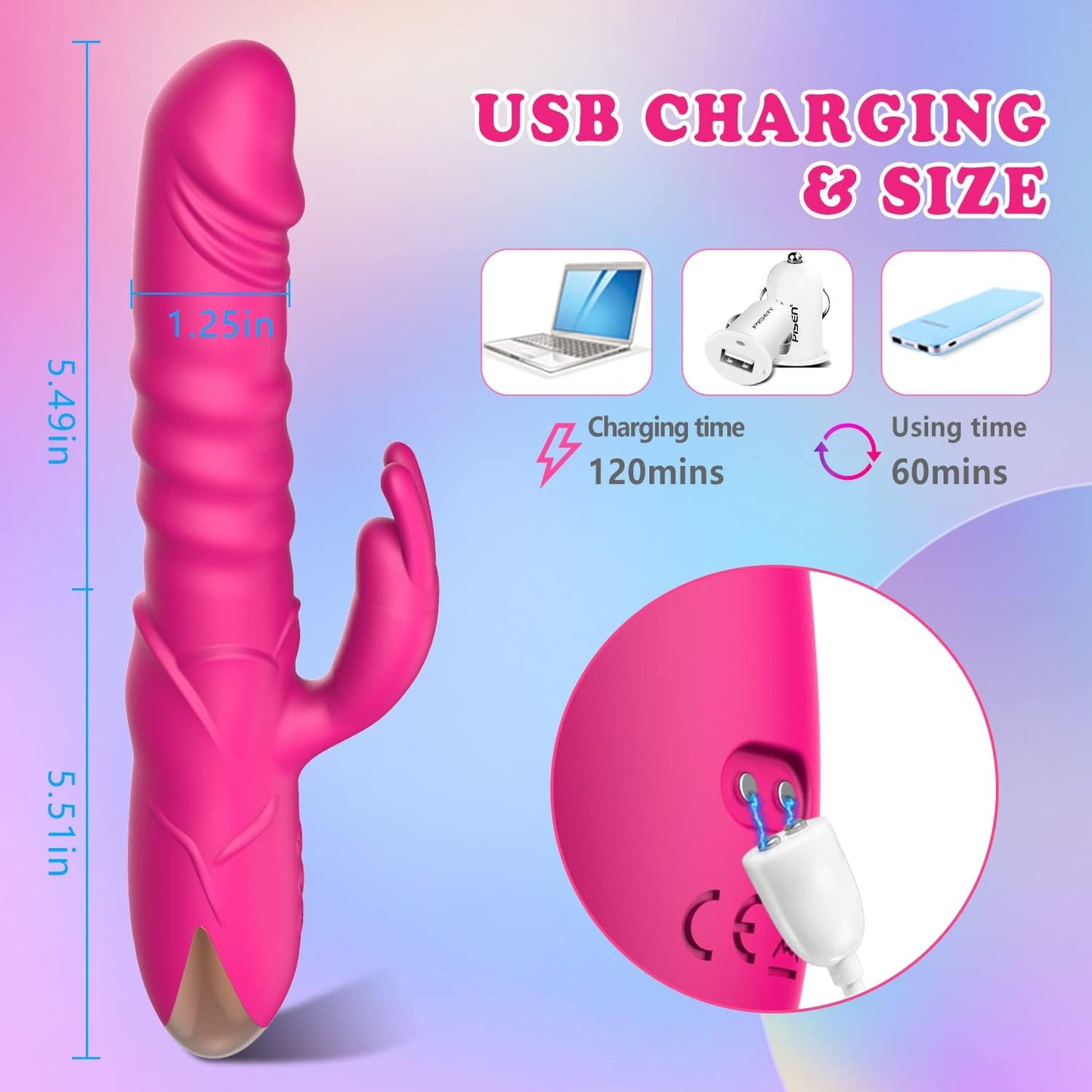 Classic Thrusting Rabbit Vibrator