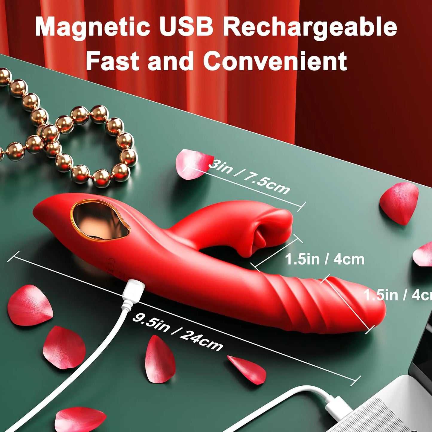 Fantasy sucking and thrusting Rabbit vibrator