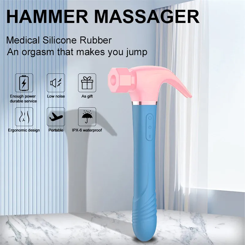 Hammer thrusting vibrator