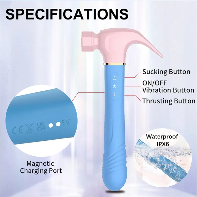 Hammer thrusting vibrator