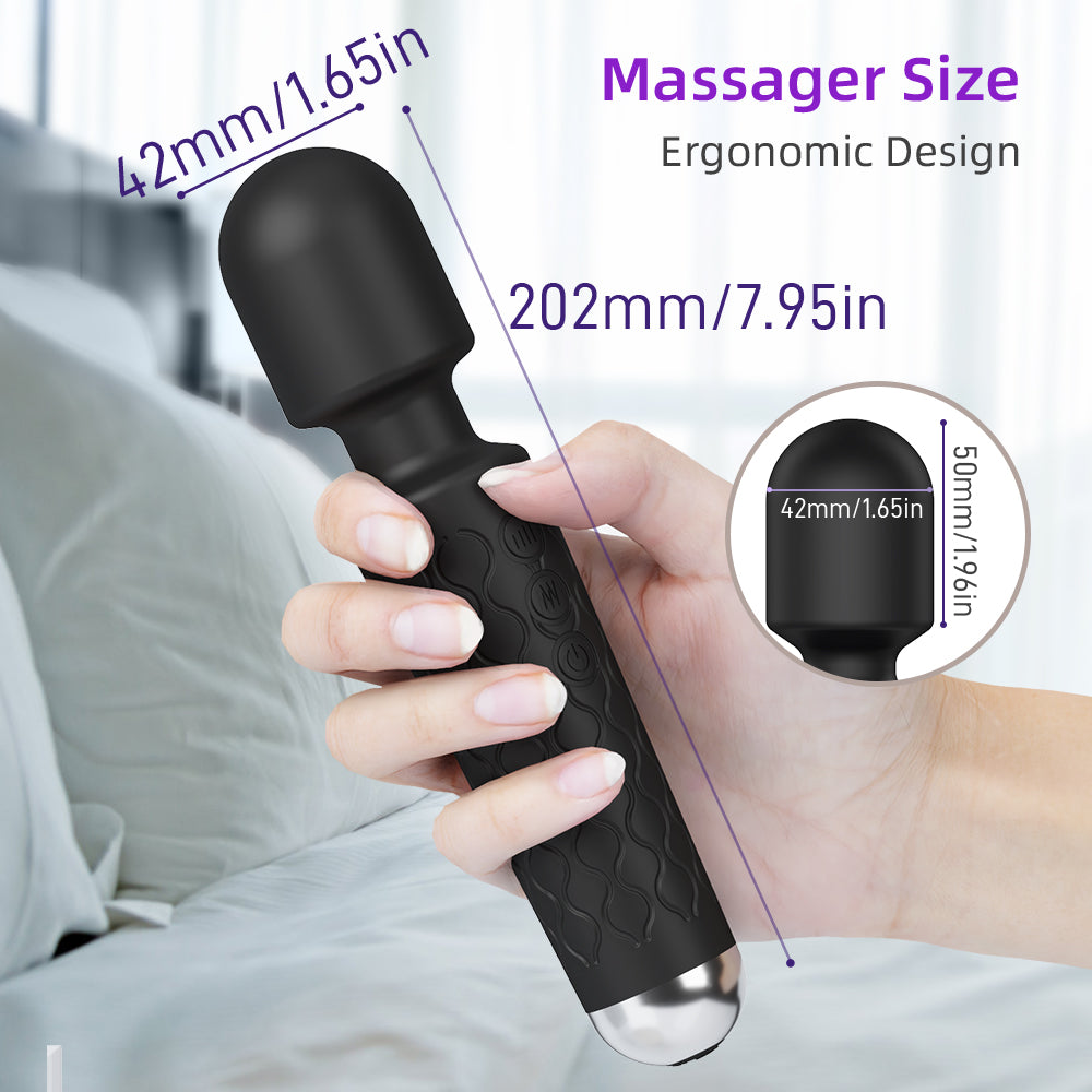 Cordless wand massager