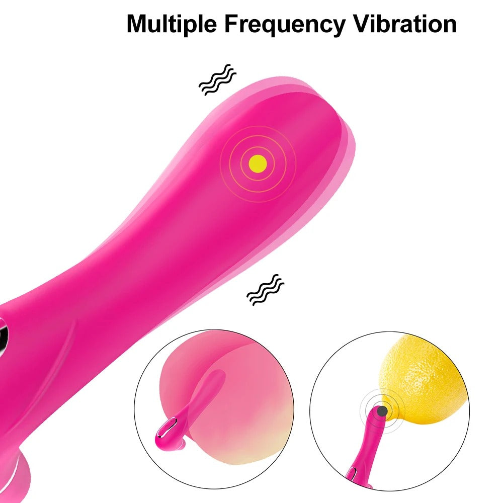 Dual clits sucker vibrator