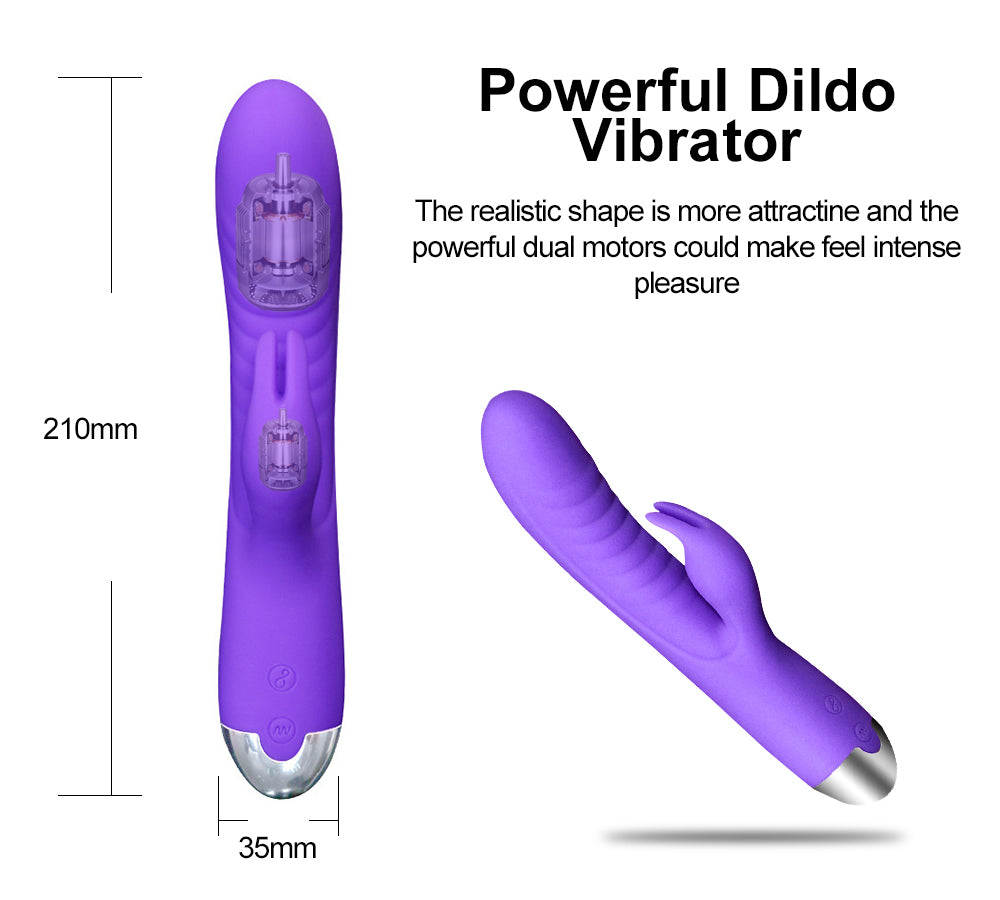 Erocraves Purple Rabbit Clits Vibrator