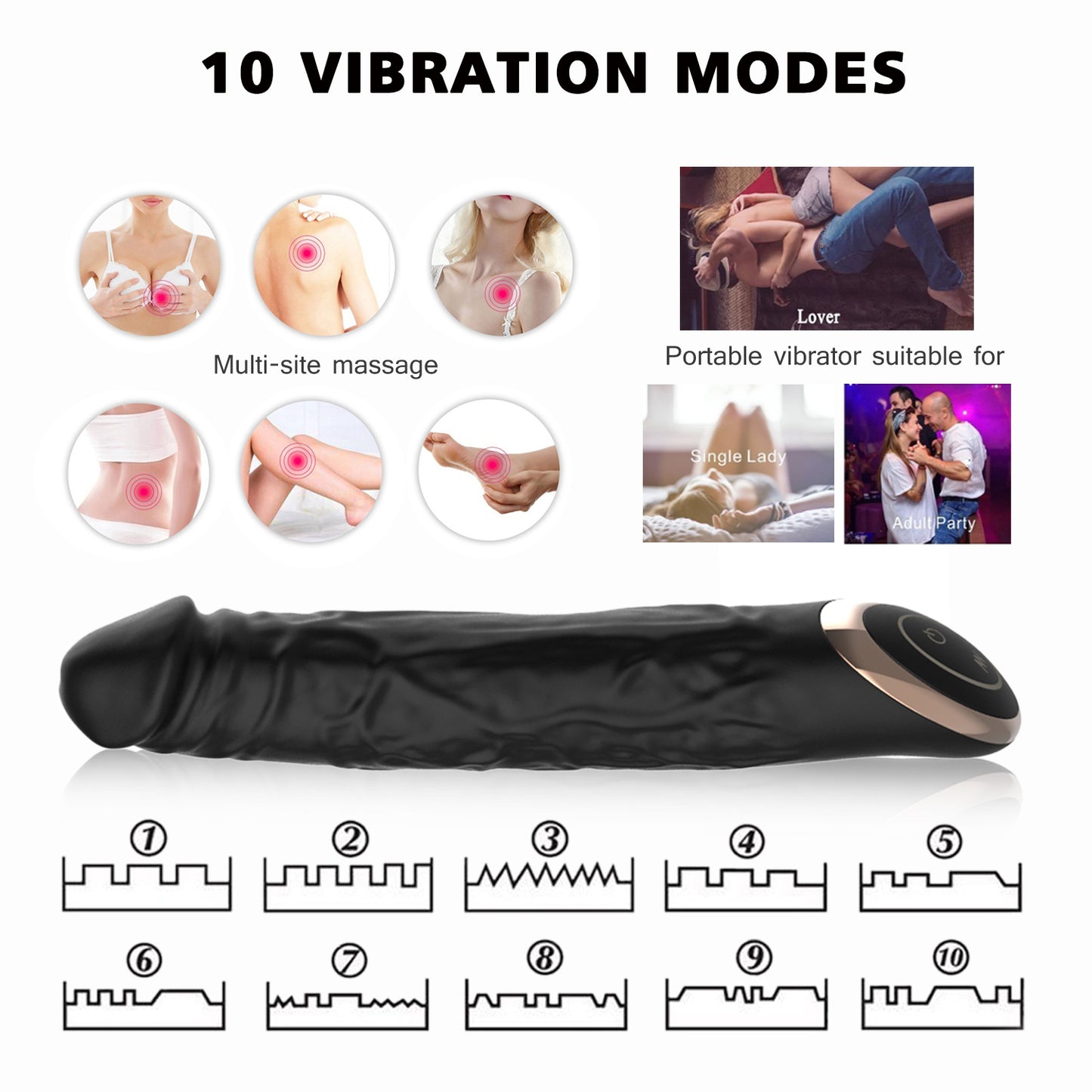 Terry Vibrating Dildo