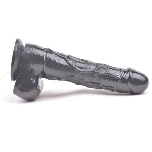 Black Color Multi-Speed Vibrating and Rotating Flesh Realistic Dildo with Suction Cup.