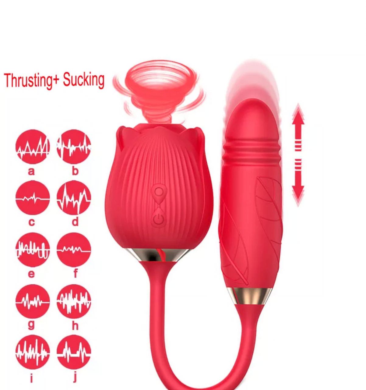 Thrusting Rose Vibrator