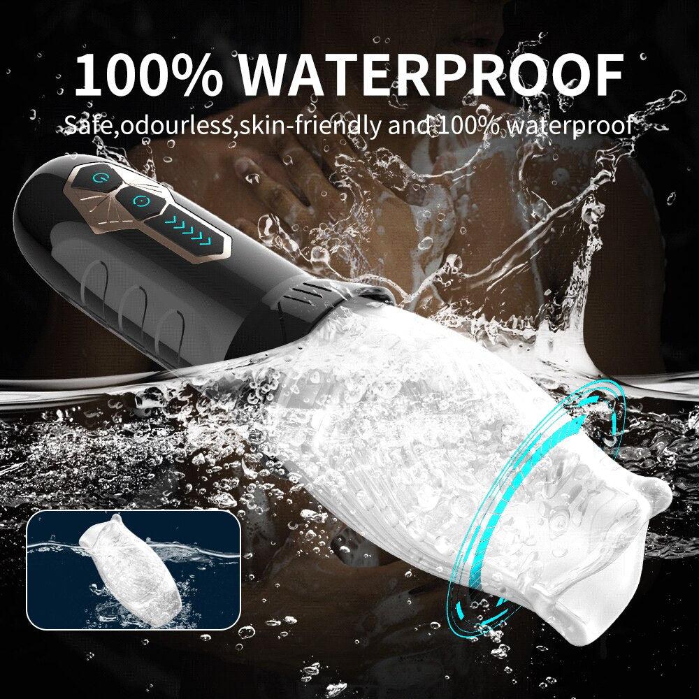 3 in 1 Thrusting, Rotating And Vibrating Masturbator