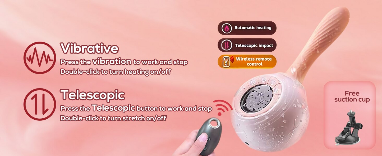 Remote thrusting sex machine