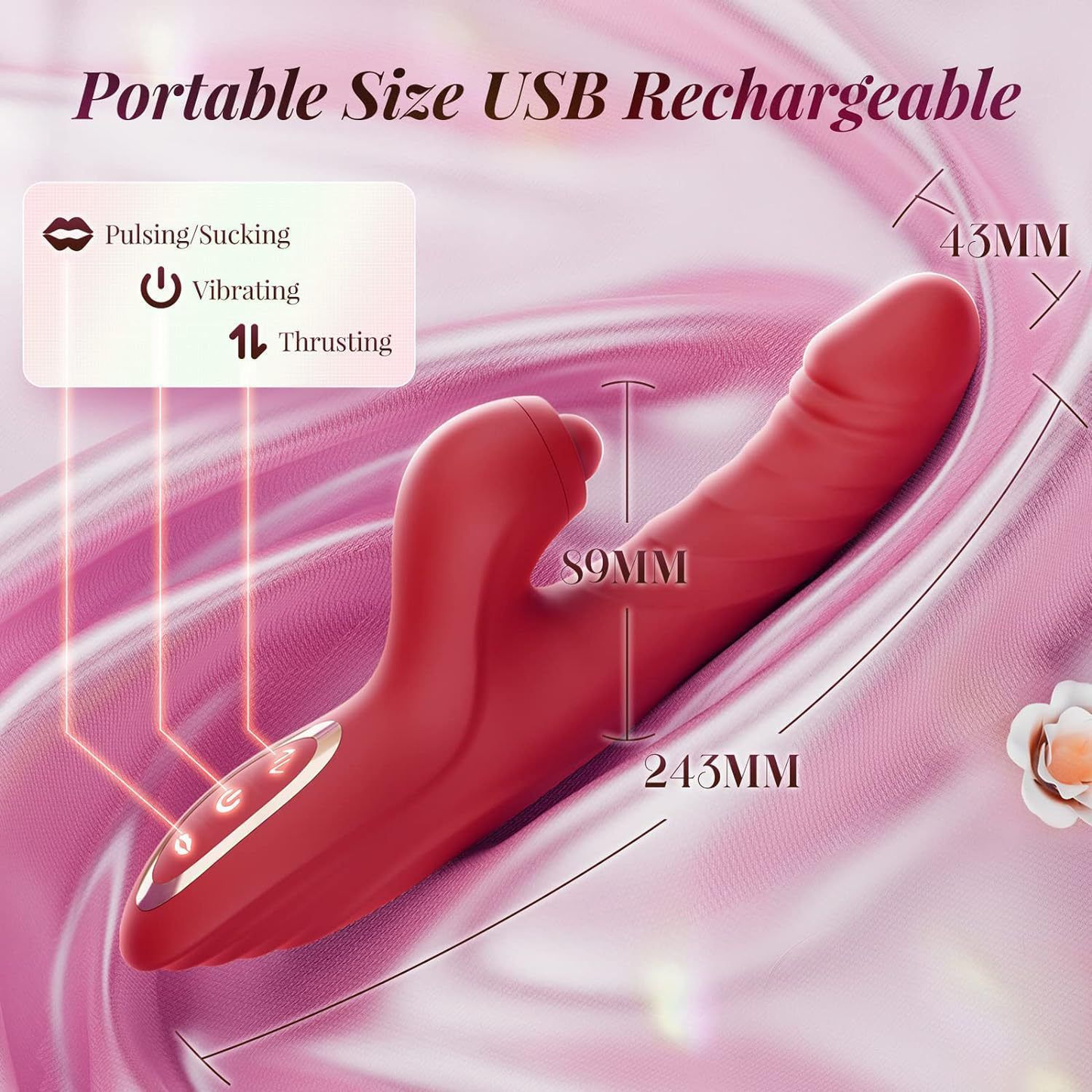 Tessy throbbing and thrusting Gspot Rabbit Vibrator