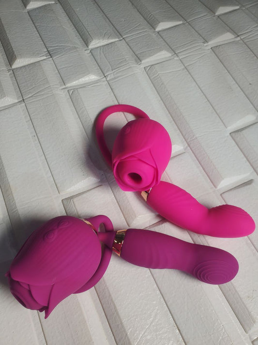 Finger sucking rose vibrator