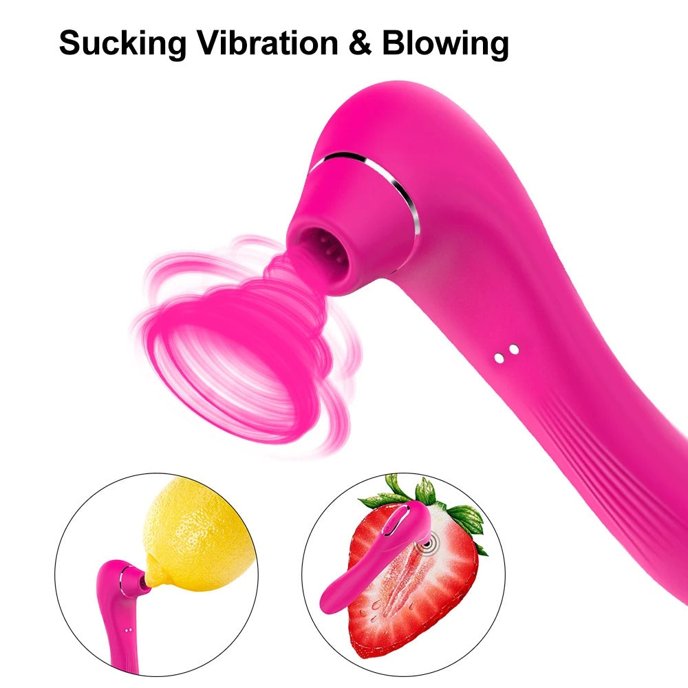 Dual clits sucker vibrator