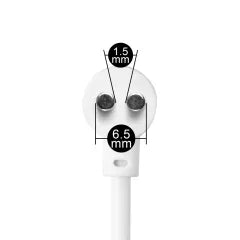 80CM White DC Magnetic Charging Cable with 0.4CM Spacing of Magnetic Charging Points