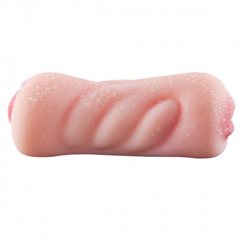 Double sided realistic silicone stroker (vagina and mouth)