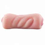 Double sided realistic silicone stroker (vagina and mouth)