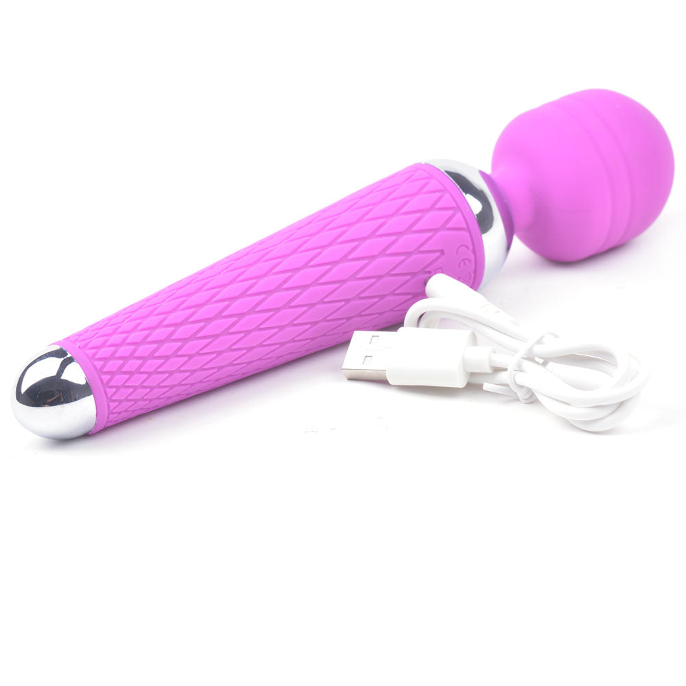 10-Speed Rechargeable Silicone Wand Massager