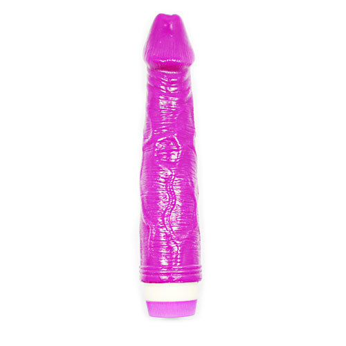 Purple flexible Vibrating Dildo