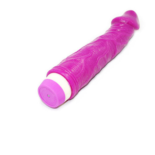 Purple flexible Vibrating Dildo