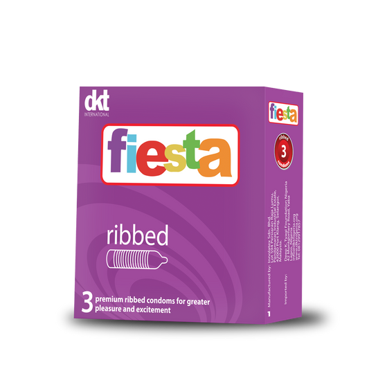 Fiesta ribbed condom