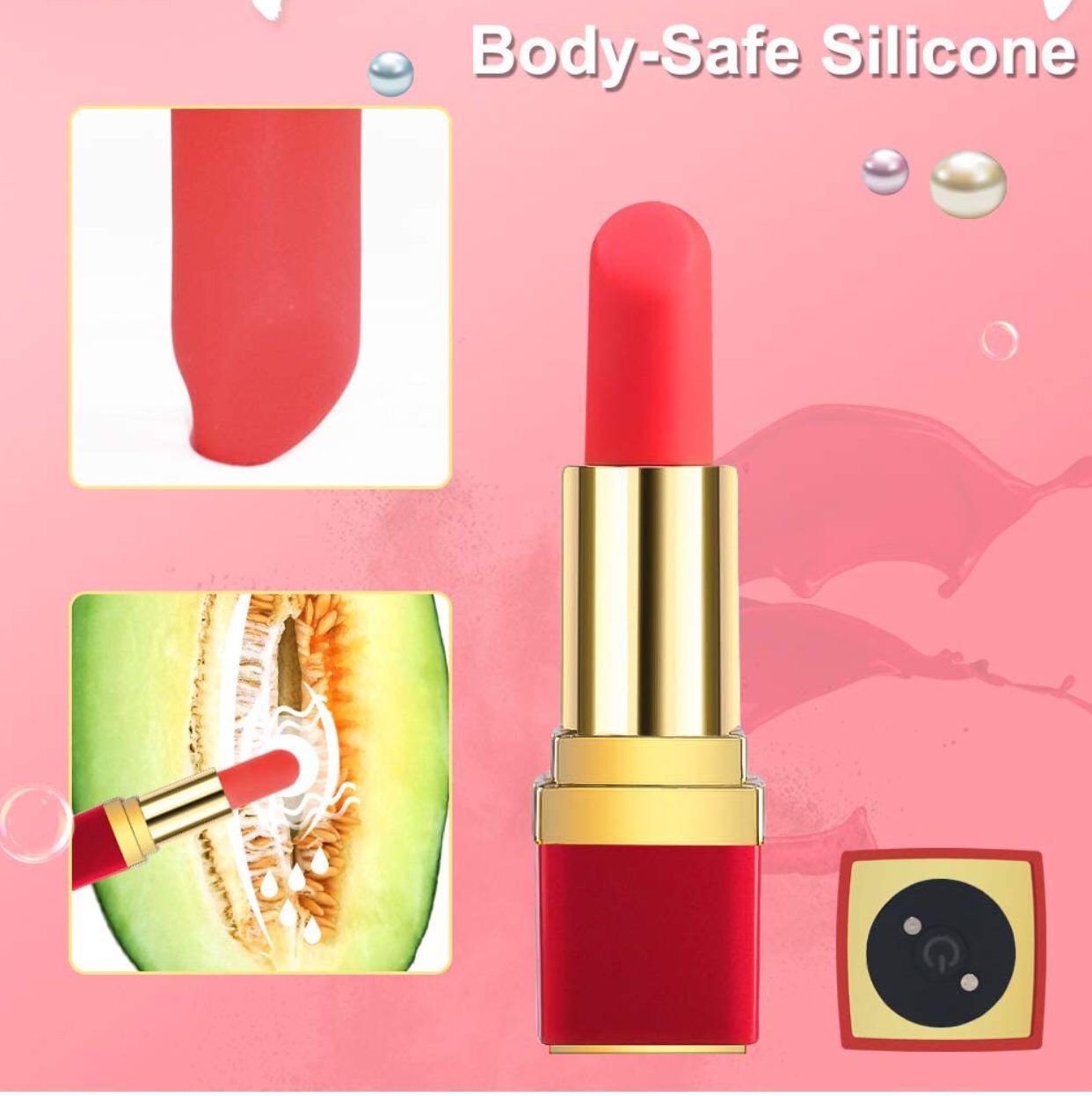Rechargeable lipstick vibrator