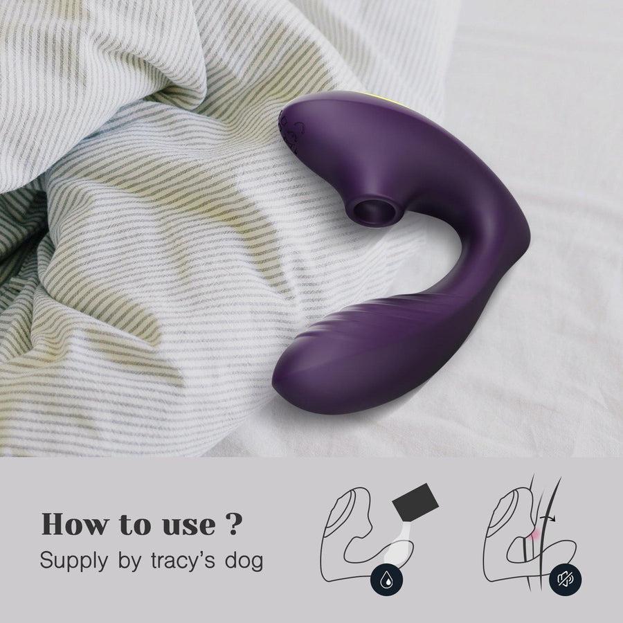 Tracy dog clit sucking vibrator