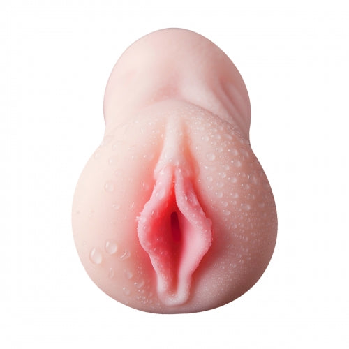 Double sided realistic silicone stroker (vagina and mouth)