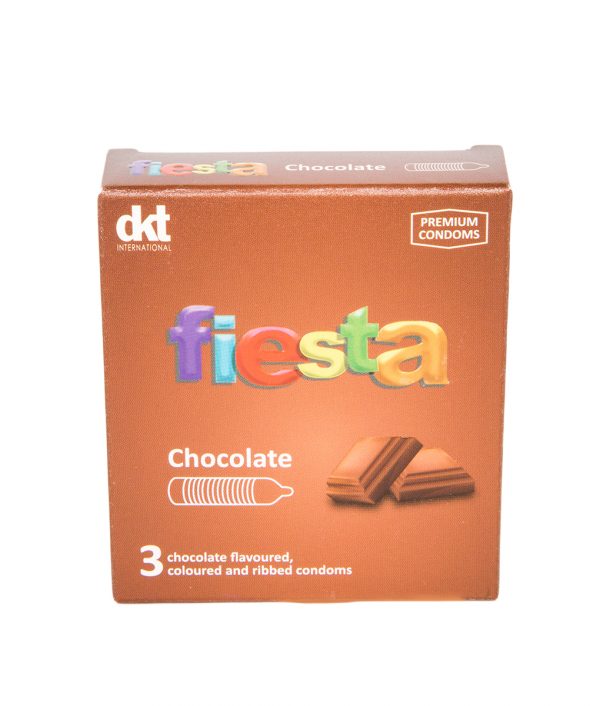 Fiesta chocolate flavored condom