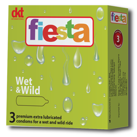 Fiesta wet and wild condom